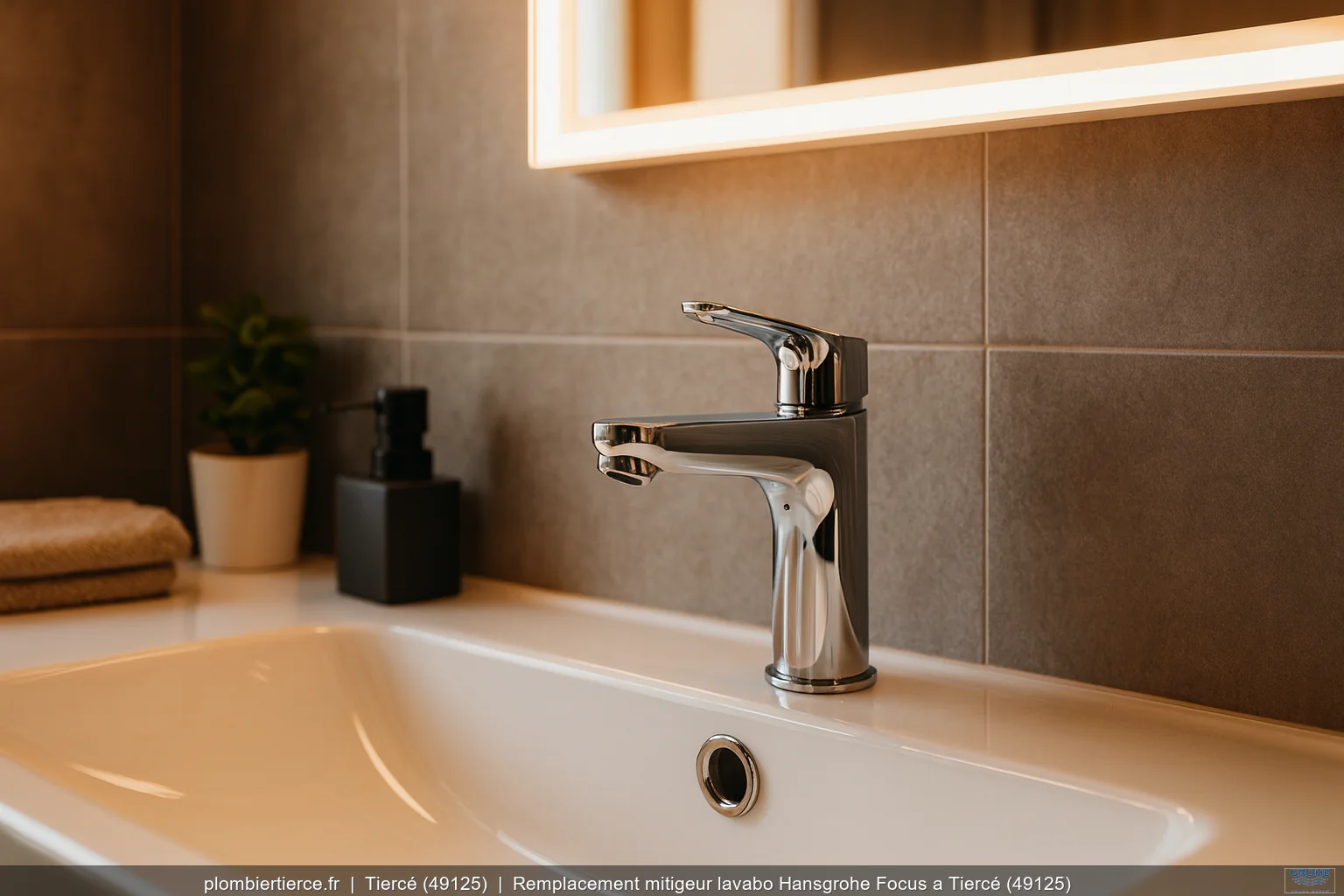 Remplacement mitigeur lavabo Hansgrohe Focus a Tiercé (49125)